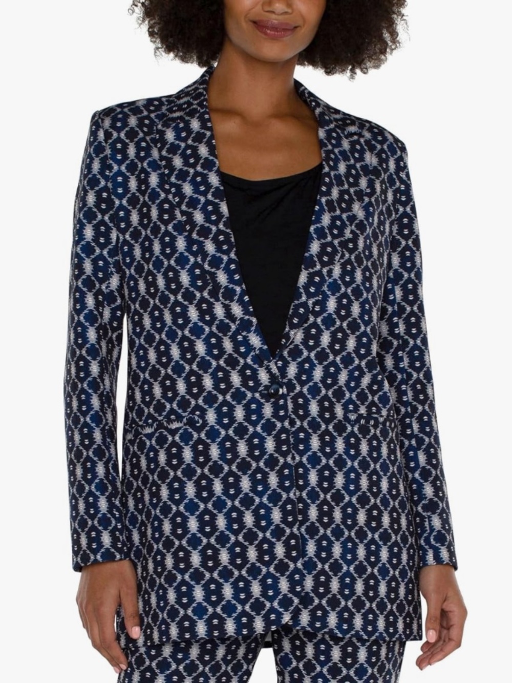 NWT - LIVERPOOL  Button Front Boyfriend Blazer - XS